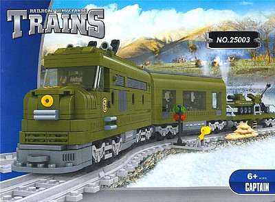 RRtrainblocks Military Train Set 764p