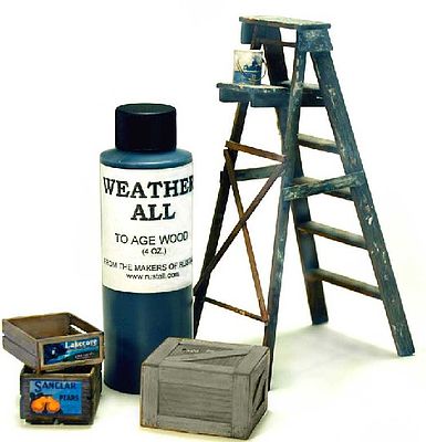 Rustall Weatherall for Aging Wood w/out Warping 4oz. Bottle