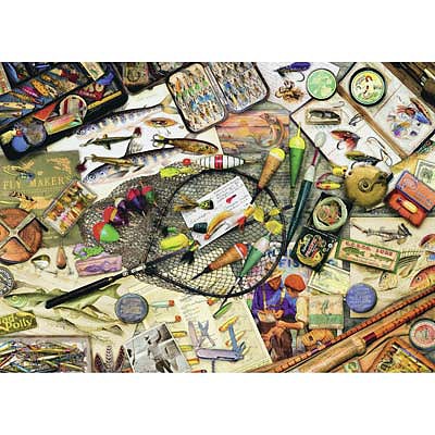 Ravensburger Fishing Fun 1000pcs Jigsaw Puzzle 600-1000 Piece #19600