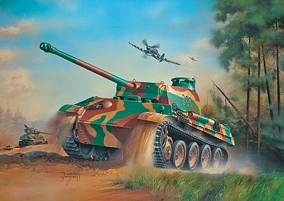 Revell-Germany Kpfw. V Panther Ausg. G Plastic Model Military Vehicle Kit 1/72 Scale #03171
