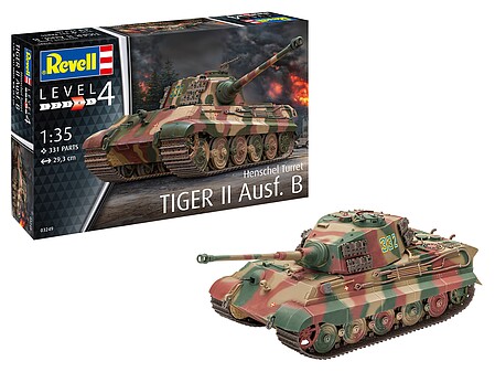 Revell-Germany Tiger II Ausf.B (Henschel Turret) Plastic Model Military ...