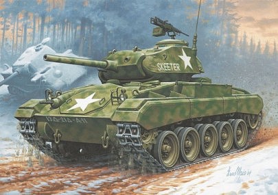 Revell-Germany M24 Chaffee Tank Plastic Model Tank Kit 1/76 Scale #03323
