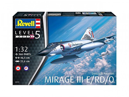 Revell-Germany Dassault Mirage III E Plastic Model Airplane Kit 1/32 Scale #03919