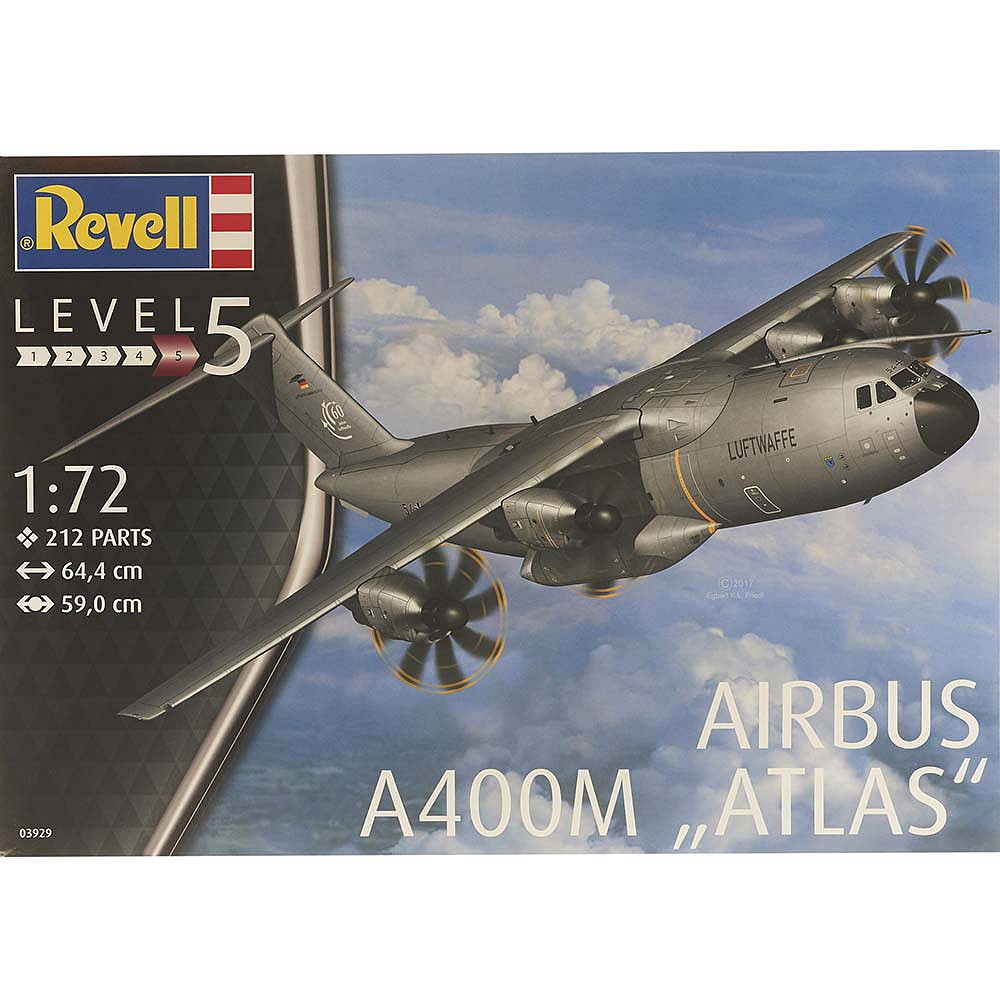 REVELL Airbus A400M /'ATLAS/' Luftwaffe 1:72 Aircraft Model Kit 03929