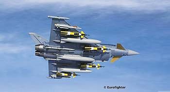 Revell-Germany Eurofighter Typhoon Twinseater Plastic Model Airplane Kit 1/144 Scale #04879