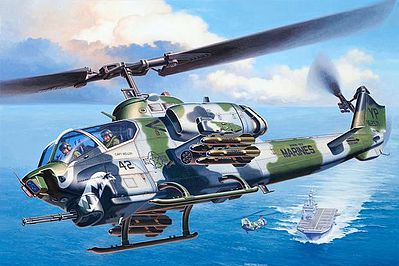 Revell-Germany AH-1W SuperCobra Plastic Model Helicopter Kit 1/48 Scale #04943