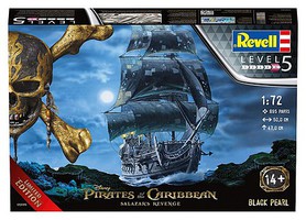 Revell-Germany Black Pearl Pirates Caribbean Plastic Model Sailing Ship Kit 1/72 Scale #05699