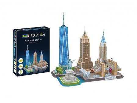Revell-Germany New York, USA Skyline 3D Foam Puzzle (123pcs)