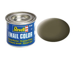 Revell-Germany 14ml. Enamel NATO Olive Mat Tinlets Hobby and Model Enamel Paint #32146