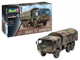 Revell-Germany MAN 7-Ton 6x6 Military Truck Plastic Model Military Vehicle Kit 1/35 Scale #3291