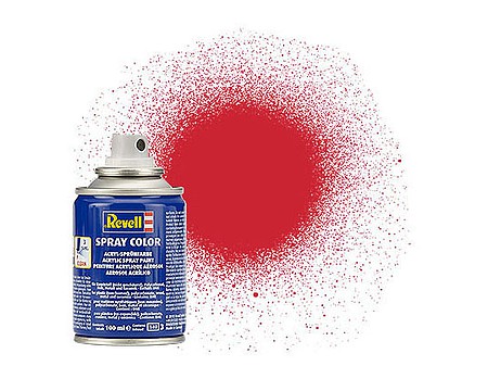 Revell-Germany 100ml Acrylic Fiery Red Silk Spray Hobby and Model Acrylic Paint #34330