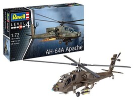 Revell-Germany AH64A Apache Combat Helicopter Plastic Model Helicopter 1/144 Scale #3824