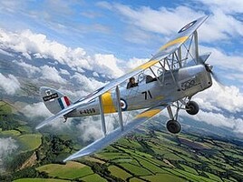 Revell-Germany DH82A Tiger Moth BiPlane Plastic Model Airplane Kit 1/32 Scale #3827