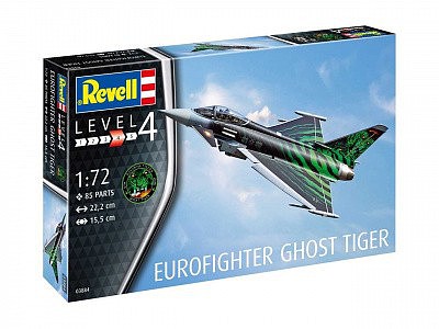 Revell-Germany Eurofighter Ghost Tiger Plastic Model Airplane Kit 1/72 Scale #3884