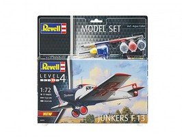 Revell-Germany Junkers F13 Aircraft Plastic Model Airplane Kit 1/72 Scale #63870
