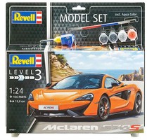 Revell-Germany McLaren 570S Sports Car Plastic Model Car Kit 1/24 Scale #67051