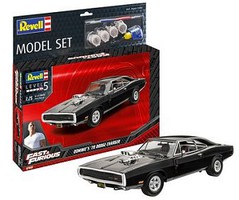 Revell-Germany 1970 Dodge Charger Car w/paint & glue Plastic Model Car Kit 1/25 Scale #67693