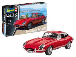 Revell-Germany Jaguar E-Type Coupe Plastic Model Car Kit 1/24 Scale #7668