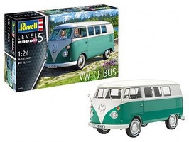 Revell-Germany VW T1 Samba Bus Hardtop Plastic Model Van Kit 1/24 Scale #7675