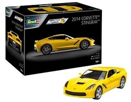 Revell-Germany 2014 Corvette Stingray Sports Car (Snap) Plastic Model Car Vehicle Kit 1/25 Scale #7825