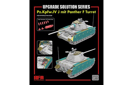 Rye Pz.Kpfw.IV J mit Panther F Turret Upgrade Plastic Model Vehicle Accessory 1/35 Scale #2011