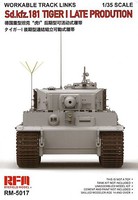 Rye Tiger I Late Prod. Workable Track Links Plastic Model Vehicle Accessory 1/35 Scale #5017