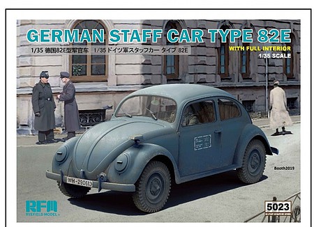 Rye German Staff Car Type 82E with Full Interior Plastic Model Car Kit 1/35 Scale #5023