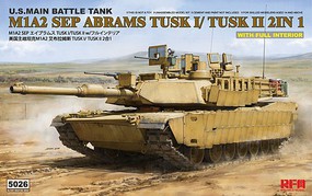 Rye M1A2 Sep Abrams Tusk I & Tusk II MBT Plastic Model Military Vehicle Kit 1/35 Scale #5026