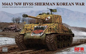 Rye Korean War M4A3 76W HVSS Sherman Plastic Model Military Vehicle Kit 1/35 Scale #5049