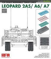 Rye Leopard 2A5/A6/A7 Workable Track Links Plastic Model Vehicle Accessory 1/35 Scale #5057