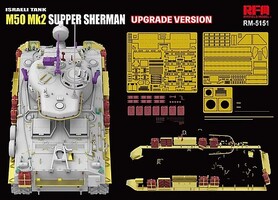 Rye 1/35 Ryefield M50 Mk2 SUPER SHERMAN (M4A4 HULL HVSS) UPGRADE VERSION Plastic Model Kit