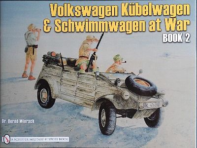 Schiffer VW at War Kubelwagen & Schwimmwagen Book 2 Authentic Scale Tank Vehicle Book #4016