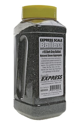 Scenic-Expr Bllst #16 Dk Gray 1-Quart - O-Scale