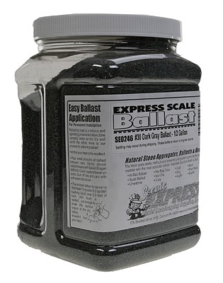 Scenic-Expr Bllst #30 Dk Gray 1/2-Gal - O-Scale