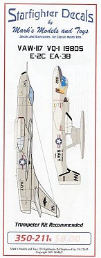 Starfighter 1/350 E2C/EA3B VAW117 VQ1 1980s for TAM & TSM