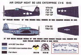 Starfighter 1/350 Air Group 90 USS Enterprise CV6 for ILK