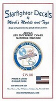 Starfighter 1/350 Starfighter Decals - USS Enterprise CVN65 1982-01 for Tamiya Kit