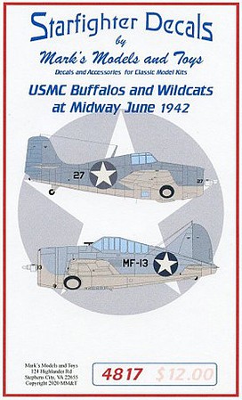 Starfighter 1/48 USMC Buffalos & Wildcats at Midway June 1942 for TAM & SHY