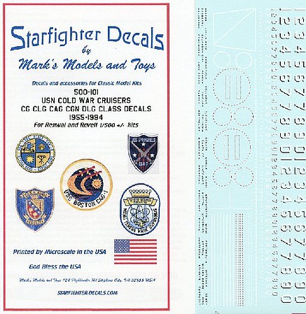 Starfighter 1/500 USN Cold War Cruisers CG, CLG, CAG, CGN, DLG Class 1955-1994 for RMX