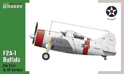 Special F2A1 Buffalo Fighter The First in US Service Plastic Model Airplane Kit 1/32 Scale #32064