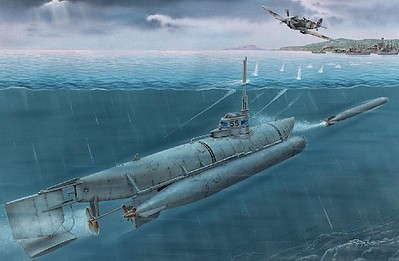 Special Special Navy Biber German Midget Submarine Plastic Model Military Ship Kit 1/72 #72006