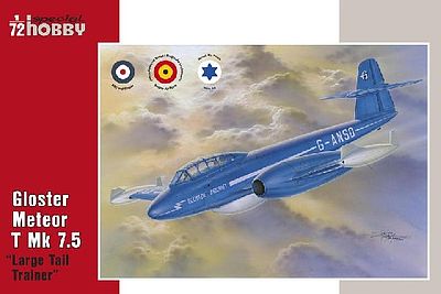 Special Gloster Meteor T Mk 7.5 Large Tail Trainer Aircraft Plastic Model Airplane Kit 1/72 #72317