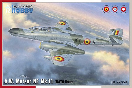 Special AW Meteor NF Mk 11 NATO Users Fighter Plastic Model Airplane Kit 1/72 Scale #72358