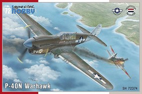 Special P40N Warhawk Fighter Plastic Model Airplane Kit 1/72 Scale #72374