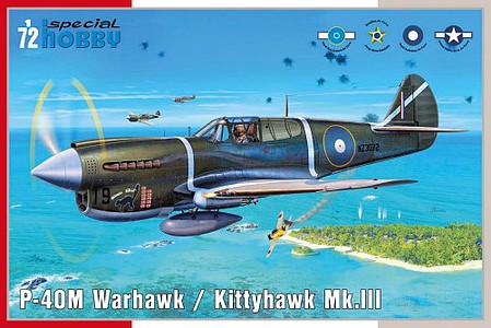 Special P40M Warhawk/Kittyhawk Mk II Fighter Plastic Model Airplane Kit 1/72 Scale #72382