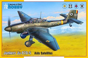 Special Junkers Ju87D Stuka Axis Satellites Aircraft Plastic Model Airplane Kit 1/72 Scale #72448