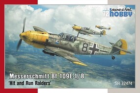 Special 1/72 Messerschmitt Bf109E1/B Hit & Run Raiders Fighter