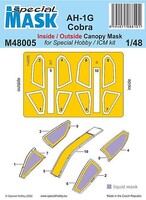 Special 1/48 Special Hobby AH-1G Cobra  Mask Paint Mask
