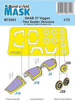 Special 1/72 Special Hobby SAAB 37 Viggen Two Seater Mask Paint Mask