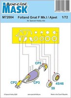 Special 1/72 Special Hobby Folland Gnat/Ajeet Mask Paint Mask